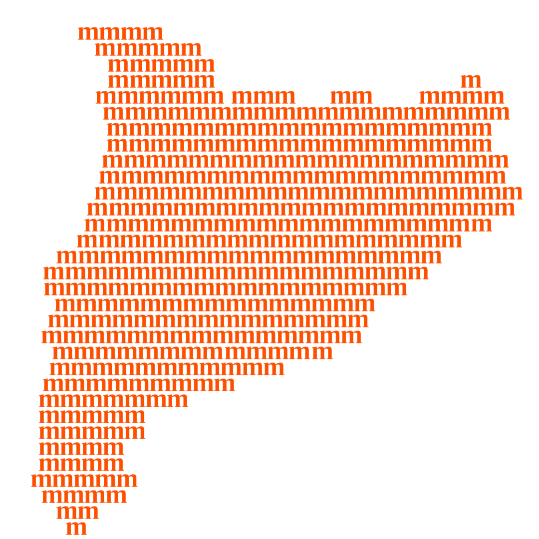 Logo Catalunya Mapa de Catalunya construït amb l'isotip de Mutuacat
