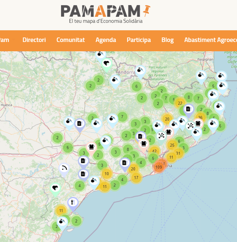 Mapa Pam a Pam