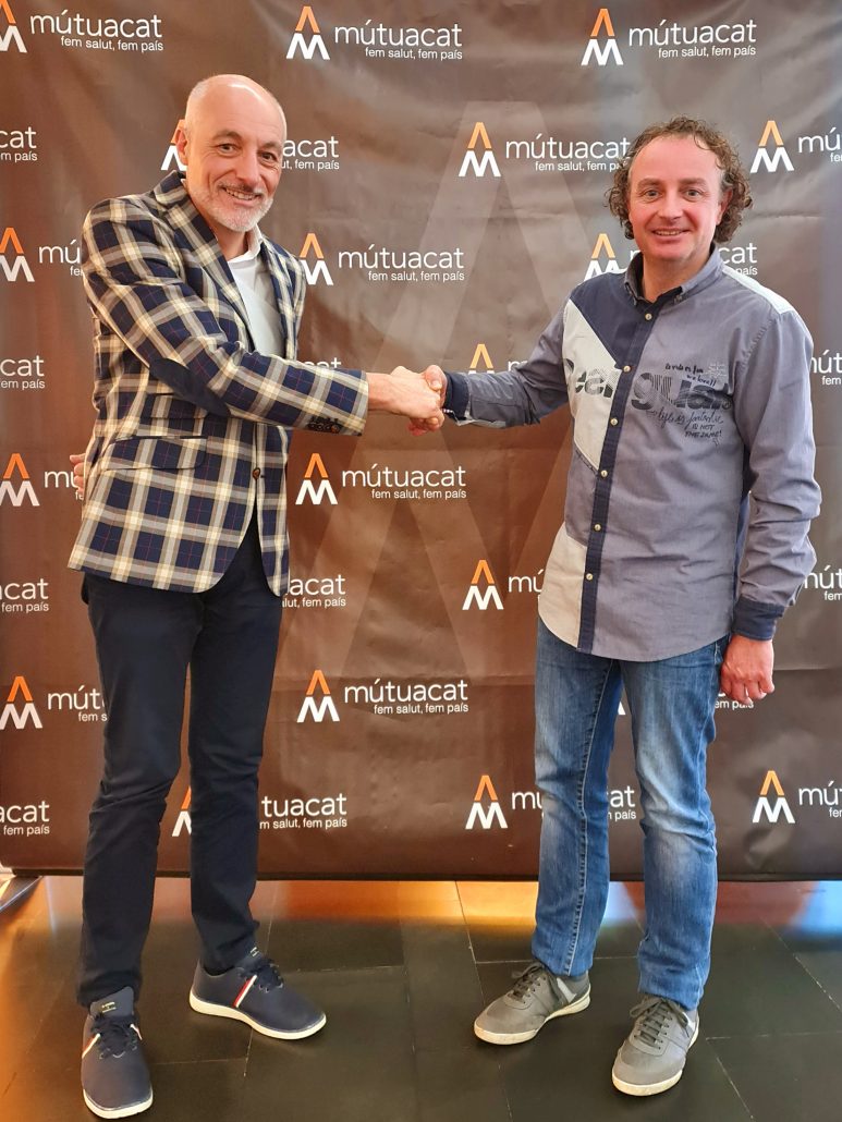 Leo Martínez, adjunt a la Direcció General de Mutuacat i Jaume Miquel March, president de Catalana de Serveis Financers