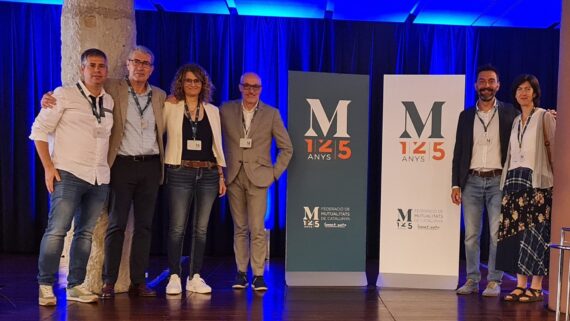 Representants de Mutuacat a la ce¡lebreció de l'aniversari de la Federació de Mutualitats