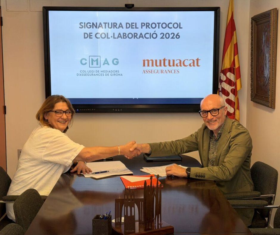 El Col·legi de mediadors d’assegurances de Girona i Mutuacat renoven el conveni de col·laboració