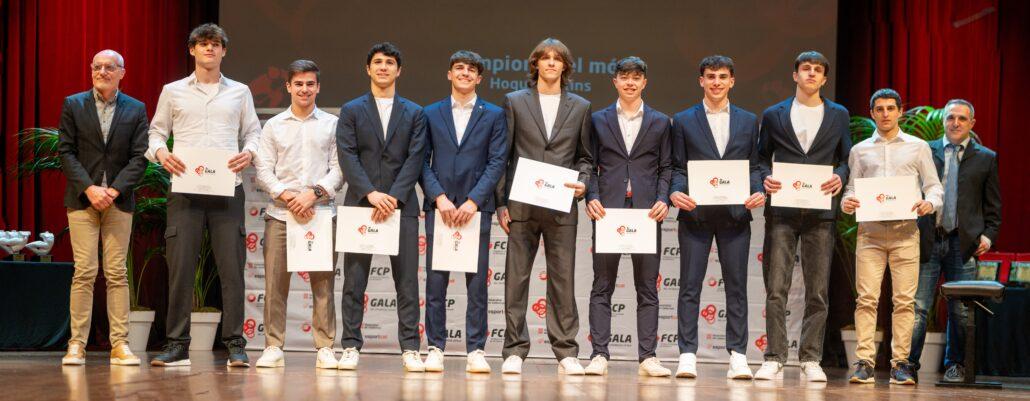 En la gala del Patinatge Català 2025, són homenatjats els Campions del món amb la selecció espanyola sub-19 masculina