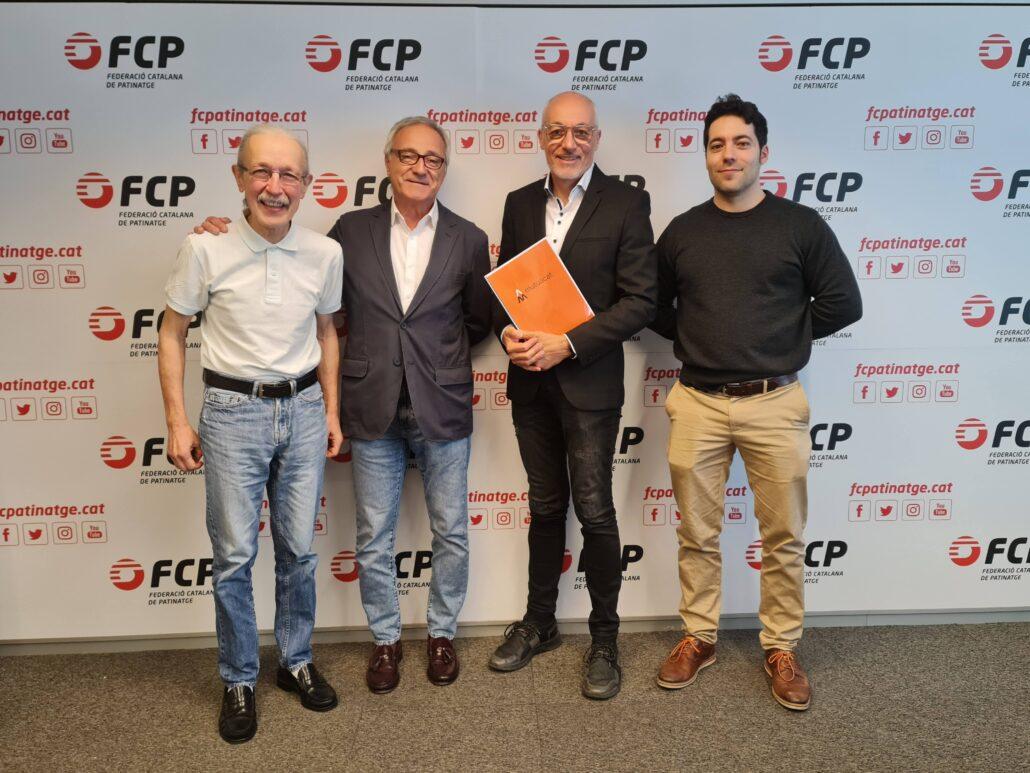 La importància del casc en hoquei patins es desprèn de les dades aportades a la reunió entre la FCP i Mutuacat