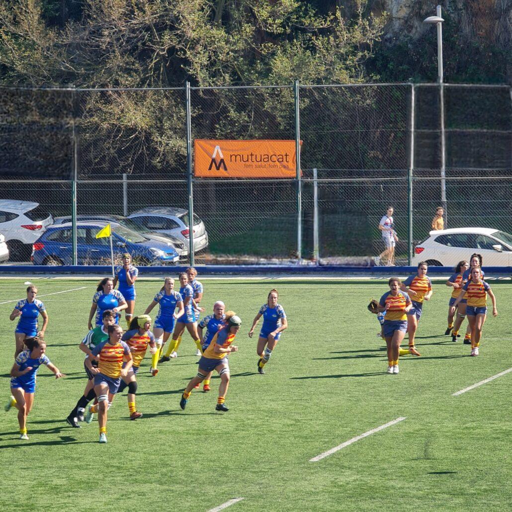 Un moment del partit Catalunya vs Ucraïna femení