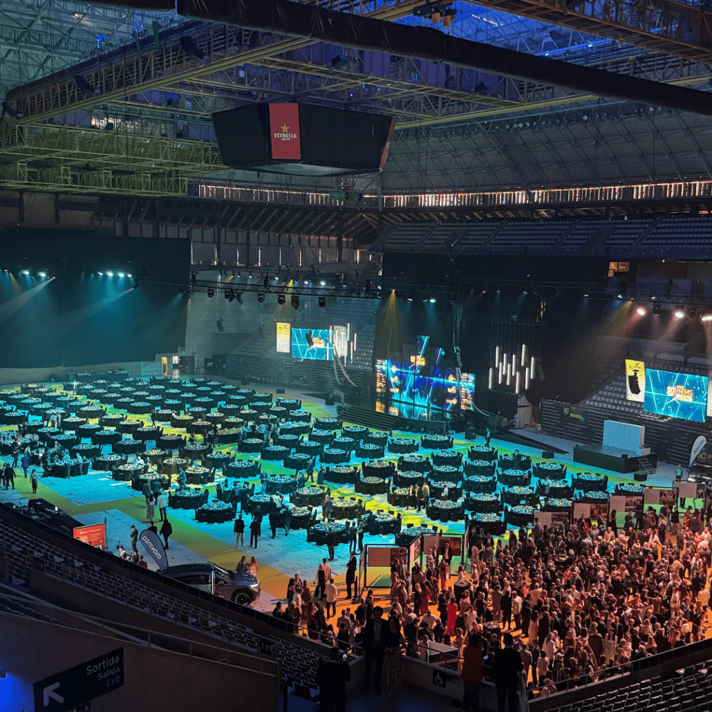 Tot preparat per als Premis Pimes al Palau Sant Jordi